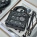 Lady Dior Diamond Motif Bag black