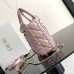 Replica Mini Lady Dior Bag Pink Pearlescent Cannage Lambskin