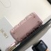 Replica Mini Lady Dior Bag Pink Pearlescent Cannage Lambskin