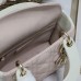 Replica Mini Lady Dior Bag Two-Tone Latte and Powder Pink Cannage Lambskin
