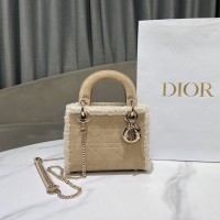 Replica Mini Lady Dior Shearling Bag