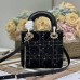 Mini Lady Dior Bag black