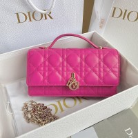 Replica My Dior Mini Bag Passion Pink Cannage Lambskin