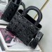 Lady Dior Diamond Motif Bag black