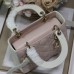 Replica Small Lady Dior Bag Two-Tone Latte and Powder Pink Cannage Lambskin