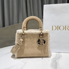 Replica Small Lady Dior Shearling Bag