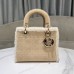 Small Lady Dior Shearling Bag