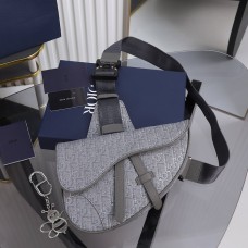 Replica Dior Saddle Bag Ruthenium Dior Oblique Jacquard