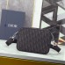 Replica Dior Saddle Triple Pouch Black Dior Oblique Jacquard