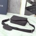 Replica Dior Saddle Triple Pouch Black Dior Oblique Jacquard