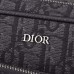 Replica Dior Saddle Triple Pouch Black Dior Oblique Jacquard