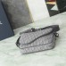 Replica Dior Saddle Triple Pouch Deep Gray Dior Oblique Jacquard