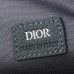 Replica Dior Saddle Triple Pouch Deep Gray Dior Oblique Jacquard