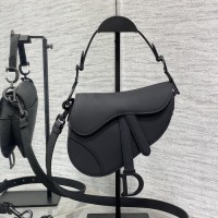 Elegant Dior Bag Replica in Classic Mini Saddle Bag with Strap black