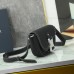 Replica Dior Mini Saddle Messenger Bag with Flap Black Grained Calfskin