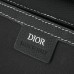 Replica Dior Mini Saddle Messenger Bag with Flap Black Grained Calfskin