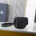 Replica Dior Mini Saddle Messenger Bag with Flap Black Dior Oblique Jacquard