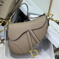 Elegant Dior Bag Replica in Classic Saddle Bag with Strap black