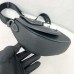 Replica Dior Saddle Messenger Bag Black Grained Calfskin