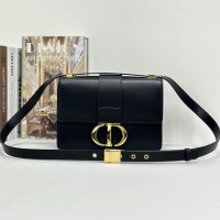 Replica Dior 30 Montaigne Bag Black Box Calfskin