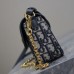 Replica Dior 30 Montaigne Avenue East-West Double Carry Mini Bag Blue Dior Oblique Jacquard