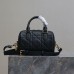 Replica Dior Groove 20 Bag Black Macrocannage Calfskin