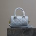 Replica Dior Groove 16 Mini Bag Pale Blue Macrocannage Calfskin