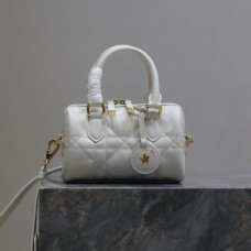 Replica Dior Groove 16 Mini Bag White Macrocannage Calfskin