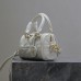 Replica Dior Groove 16 Mini Bag White Macrocannage Calfskin