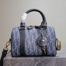 Replica Dior Groove 20 Bag Blue Denim Dior Oblique Jacquard