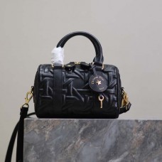 Replica Dior Groove 20 Bag Black Graphic Cannage Calfskin