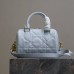 Replica Dior Groove 20 Bag Pale Blue Macrocannage Calfskin