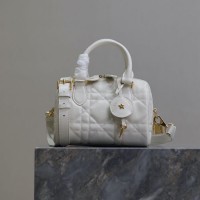 Replica Dior Groove 20 Bag White Macrocannage Calfskin