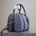 Replica Dior Groove 25 Bag Blue Denim Dior Oblique Jacquard