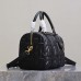 Replica Dior Groove 25 Bag Black Graphic Cannage Calfskin