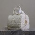 Replica Dior Groove 25 Bag White Graphic Cannage Calfskin