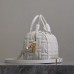 Replica Dior Groove 25 Bag White Graphic Cannage Calfskin