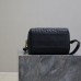 Replica Dior Groove 25 Bag Black Macrocannage Calfskin