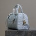 Replica Dior Groove 25 Bag Pale Blue Macrocannage Calfskin