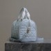 Replica Dior Groove 25 Bag Pale Blue Macrocannage Calfskin