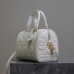 Replica Dior Groove 25 Bag White Macrocannage Calfskin