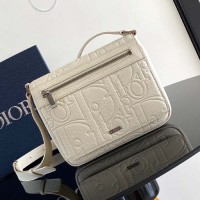 Replica Dior Messenger Bag with Flap Beige Dior Gravity Leather