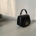 Replica Dior Medium 30 Montaigne Avenue Top Handle Bag Black Ribbed Calfskin