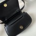 Replica Dior Small 30 Montaigne Avenue Top Handle Bag Black Ribbed Calfskin