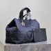 Replica Large Dior Toujours Bag Blue Graphic Cannage Denim