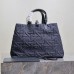 Replica Large Dior Toujours Bag Blue Graphic Cannage Denim