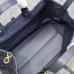 Replica Large Dior Toujours Bag Blue Graphic Cannage Denim