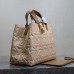 Replica Large Dior Toujours Bag Beige Graphic Cannage Raffia