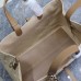 Replica Large Dior Toujours Bag Beige Graphic Cannage Raffia