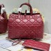 Large Dior Toujours Bag Burgundy